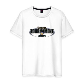 Мужская футболка хлопок с принтом Unreal Tournament 2004 в Кировске, 100% хлопок | прямой крой, круглый вырез горловины, длина до линии бедер, слегка спущенное плечо. | 2004 | unreal tournament