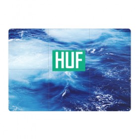 Магнитный плакат 3Х2 с принтом HUF в Кировске, Полимерный материал с магнитным слоем | 6 деталей размером 9*9 см | Тематика изображения на принте: huf