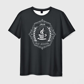 Мужская футболка 3D с принтом Java old school в Кировске, 100% полиэфир | прямой крой, круглый вырез горловины, длина до линии бедер | code | it | код | программист | разработчик