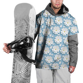 Накидка на куртку 3D с принтом Ромашки в Кировске, 100% полиэстер |  | объёмный | ромашки | трёхмерный | цветы