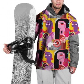 Накидка на куртку 3D с принтом Импрессионизм 10 в Кировске, 100% полиэстер |  | Тематика изображения на принте: абстракция | импрессионизм | человечки | яркий
