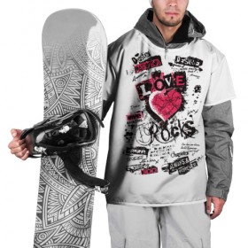 Накидка на куртку 3D с принтом Рок сердца 4 в Кировске, 100% полиэстер |  | Тематика изображения на принте: heart | tattoo | разбитое | сердечко | сердце | тату | татушка