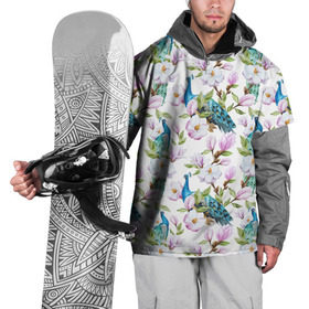 Накидка на куртку 3D с принтом Цветы и бабочки 6 в Кировске, 100% полиэстер |  | Тематика изображения на принте: акварель | нежный | паттерн | цветочек | цветочный