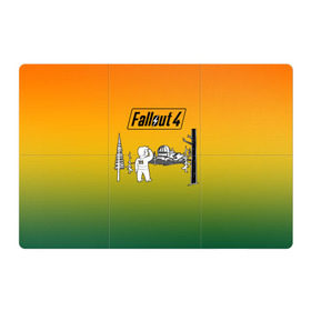 Магнитный плакат 3Х2 с принтом Волт-бой 111 Fallout 4 в Кировске, Полимерный материал с магнитным слоем | 6 деталей размером 9*9 см | fallout 4 | vault boy | волт бой | фаллаут