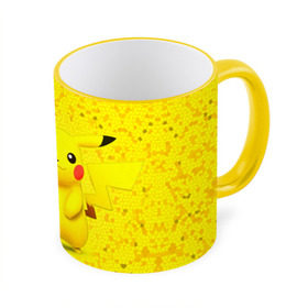 Кружка 3D с принтом Pikachu в Кировске, керамика | ёмкость 330 мл | pikachu | pokeboll | pokemon | пикачу | покеболл | покемон