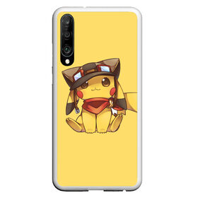 Чехол для Honor P30 с принтом Pikachu в Кировске, Силикон | Область печати: задняя сторона чехла, без боковых панелей | pikachu | pokeball | pokemon | пикачу | покеболл | покемон