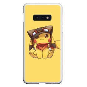 Чехол для Samsung S10E с принтом Pikachu в Кировске, Силикон | Область печати: задняя сторона чехла, без боковых панелей | pikachu | pokeball | pokemon | пикачу | покеболл | покемон