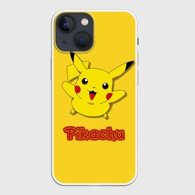 Чехол для iPhone 13 mini с принтом Pikachu в Кировске,  |  | pikachu | pokeboll | pokemon | пикачу | покеболл | покемон