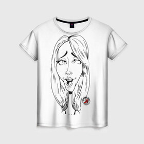 Женская футболка 3D с принтом Камеди стор 7 в Кировске, 100% полиэфир ( синтетическое хлопкоподобное полотно) | прямой крой, круглый вырез горловины, длина до линии бедер | youtube | дженна | дженна марблс | евстиф | камеди | камедистор | ютуб | ютьюб