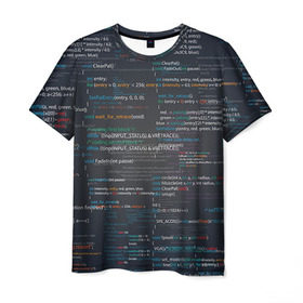 Мужская футболка 3D с принтом Программирование 9 в Кировске, 100% полиэфир | прямой крой, круглый вырез горловины, длина до линии бедер | день программиста | код | подарок | праздник | программист