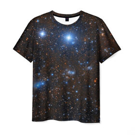 Мужская футболка 3D с принтом Космические дали в Кировске, 100% полиэфир | прямой крой, круглый вырез горловины, длина до линии бедер | вселенная | галактика | звёзды | космическое пространство | космос | созвездие