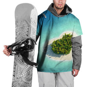 Накидка на куртку 3D с принтом Остров в Кировске, 100% полиэстер |  | Тематика изображения на принте: вода | дерево | лето | море | океан | остров | пальмы | песок | сердечко | сердце | синий