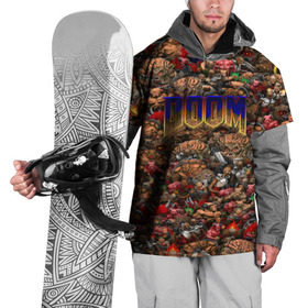 Накидка на куртку 3D с принтом Doom. Все монстры (pixel art) в Кировске, 100% полиэстер |  | Тематика изображения на принте: 