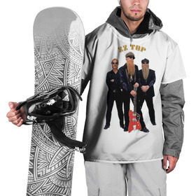 Накидка на куртку 3D с принтом ZZ TOP в Кировске, 100% полиэстер |  | blues | rock | zz top | блюз | зизи топ | музыка | рок