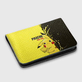 Картхолдер с принтом с принтом Pikachu Pika Pika в Кировске, натуральная матовая кожа | размер 7,3 х 10 см; кардхолдер имеет 4 кармана для карт; | go | pikachu | pokemon | го | пика | пикачу | покемон