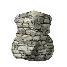 Бандана-труба 3D с принтом Каменная стена в Кировске, 100% полиэстер, ткань с особыми свойствами — Activecool | плотность 150‒180 г/м2; хорошо тянется, но сохраняет форму | 