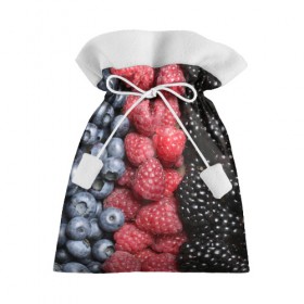 Подарочный 3D мешок с принтом Сочные ягоды в Кировске, 100% полиэстер | Размер: 29*39 см | богатый урожай | брусника | ерга | земляника | клубника | клюква | малина | морожка | облепиха | рябина | смородина | сок | сочные плоды | фрукты | черника | черноплодка | шиповник | ягоды