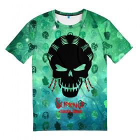Мужская футболка 3D с принтом Suicide Squad Slipkno в Кировске, 100% полиэфир | прямой крой, круглый вырез горловины, длина до линии бедер | 