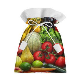 Подарочный 3D мешок с принтом Богатый урожай в Кировске, 100% полиэстер | Размер: 29*39 см | апельсин | баклажан | банан | богатый урожай | виноград | горох | еда | кабачок | капуста | картофель | лимон | морковь | овощи | огурец | перец | персик | помидор | слива | сочные плоды | томат | тыква