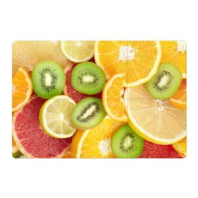 Магнитный плакат 3Х2 с принтом Сочные фрукты в Кировске, Полимерный материал с магнитным слоем | 6 деталей размером 9*9 см | Тематика изображения на принте: апельсин | грейпфрут | десерт | дольки | киви | кусочки фруктов | лайм | лимон | разрез | сечение | фреш | фрукты | цитрусовые