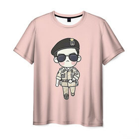 Мужская футболка 3D с принтом SONG JOONG KI в Кировске, 100% полиэфир | прямой крой, круглый вырез горловины, длина до линии бедер | korea | song joong ki | дорамы. дорама | корейская дорама | корейские дорамы | корея | потомки солнца | сон чжун ки | сон чжунки | чжун ки