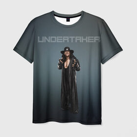 Мужская футболка 3D с принтом Undertaker WWE в Кировске, 100% полиэфир | прямой крой, круглый вырез горловины, длина до линии бедер | undertaker | wwe | рестлинг | спорт