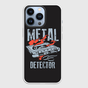 Чехол для iPhone 13 Pro с принтом Metal Detector в Кировске,  |  | Тематика изображения на принте: metal | кровь | метал | мызыка | новинки | рок | тяжелый | череп