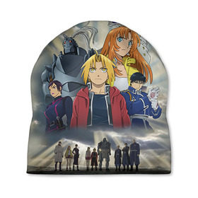 Шапка 3D с принтом Fullmetal Alchemist в Кировске, 100% полиэстер | универсальный размер, печать по всей поверхности изделия | anime | алхимик | стальной алхимик