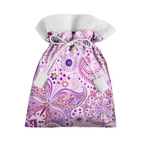 Подарочный 3D мешок с принтом Lady Butterfly в Кировске, 100% полиэстер | Размер: 29*39 см | винтаж | воздушный | индийские | кружева | новинки | узор | цветок | цветочный | этнические