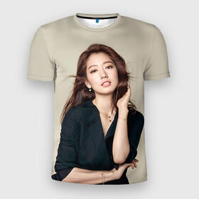 Мужская футболка 3D спортивная с принтом Song Hye Kyo в Кировске, 100% полиэстер с улучшенными характеристиками | приталенный силуэт, круглая горловина, широкие плечи, сужается к линии бедра | дорама