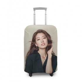 Чехол для чемодана 3D с принтом Song Hye Kyo в Кировске, 86% полиэфир, 14% спандекс | двустороннее нанесение принта, прорези для ручек и колес | дорама