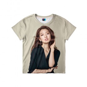 Детская футболка 3D с принтом Song Hye Kyo в Кировске, 100% гипоаллергенный полиэфир | прямой крой, круглый вырез горловины, длина до линии бедер, чуть спущенное плечо, ткань немного тянется | дорама