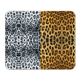 Коврик прямоугольный с принтом Леопард/Снежный Барс в Кировске, натуральный каучук | размер 230 х 185 мм; запечатка лицевой стороны | textures | барс | животное | леопард | пятна | снежный | текстура | чёрное с белым