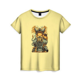 Женская футболка 3D с принтом Mad Max в Кировске, 100% полиэфир ( синтетическое хлопкоподобное полотно) | прямой крой, круглый вырез горловины, длина до линии бедер | cinema | film | mad | mad max | max | безумный макс | кино | фильм