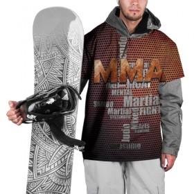 Накидка на куртку 3D с принтом MMA в Кировске, 100% полиэстер |  | judo | mixed | mma | sambo | wrestling