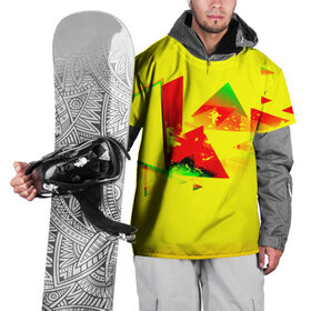 Накидка на куртку 3D с принтом Тrible в Кировске, 100% полиэстер |  | Тематика изображения на принте: геометрия | желтый | треугольник | яркий