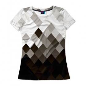 Женская футболка 3D с принтом Pattern в Кировске, 100% полиэфир ( синтетическое хлопкоподобное полотно) | прямой крой, круглый вырез горловины, длина до линии бедер | 