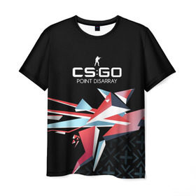 Мужская футболка 3D с принтом cs:go - Point Disarray style (Буйство красок) в Кировске, 100% полиэфир | прямой крой, круглый вырез горловины, длина до линии бедер | cs | csgo | го | кс
