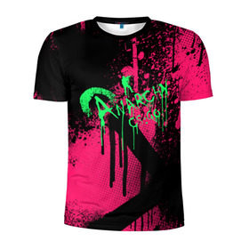 Мужская футболка 3D спортивная с принтом cs:go - Neon Revolution в Кировске, 100% полиэстер с улучшенными характеристиками | приталенный силуэт, круглая горловина, широкие плечи, сужается к линии бедра | cs | csgo | го | кс