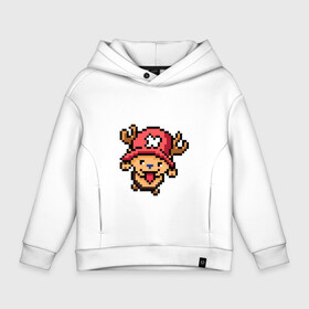 Детское худи Oversize хлопок с принтом One Piece. Chopper. 8 bit. в Кировске, френч-терри — 70% хлопок, 30% полиэстер. Мягкий теплый начес внутри —100% хлопок | боковые карманы, эластичные манжеты и нижняя кромка, капюшон на магнитной кнопке | Тематика изображения на принте: chopper | one piece | pixel art | ванпис | пиксель арт | чоппер