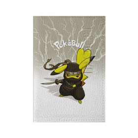 Обложка для паспорта матовая кожа с принтом Pikachu в Кировске, натуральная матовая кожа | размер 19,3 х 13,7 см; прозрачные пластиковые крепления | pikachu | pokeball | pokemon | пикачу | покеболл | покемон