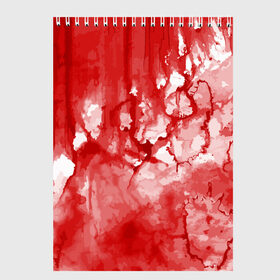 Скетчбук с принтом Кровь в Кировске, 100% бумага
 | 48 листов, плотность листов — 100 г/м2, плотность картонной обложки — 250 г/м2. Листы скреплены сверху удобной пружинной спиралью | брызги | капли | кровь | ужас | хэллоуин