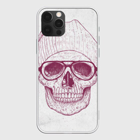 Чехол для iPhone 12 Pro Max с принтом Cool Skull в Кировске, Силикон |  | красивый | крутой | очки | рисунок | узор | череп