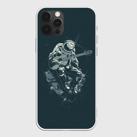 Чехол для iPhone 12 Pro Max с принтом Астронавт в Кировске, Силикон |  | music | гитара | звезды | космонавт | космос | музыка