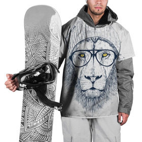 Накидка на куртку 3D с принтом Cool Lion в Кировске, 100% полиэстер |  | красивый | крутой | лев | львица | очки | рисунок | узор