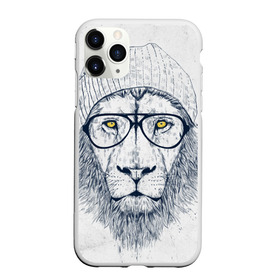 Чехол для iPhone 11 Pro матовый с принтом Cool Lion в Кировске, Силикон |  | красивый | крутой | лев | львица | очки | рисунок | узор