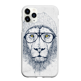 Чехол для iPhone 11 Pro Max матовый с принтом Cool Lion в Кировске, Силикон |  | красивый | крутой | лев | львица | очки | рисунок | узор
