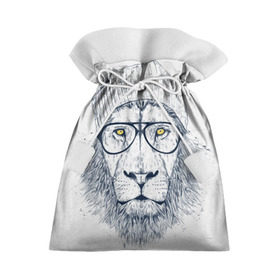 Подарочный 3D мешок с принтом Cool Lion в Кировске, 100% полиэстер | Размер: 29*39 см | красивый | крутой | лев | львица | очки | рисунок | узор