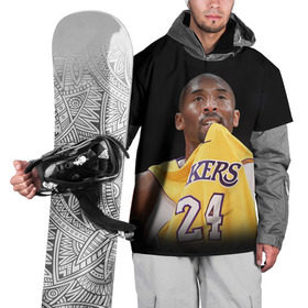 Накидка на куртку 3D с принтом Kobe Bryant в Кировске, 100% полиэстер |  | kobe bryant | lakers | los angeles lakers | nba. | баскетбол | баскетболист | коби брайант | лайкерс | лос анджелес лейкерс | нба