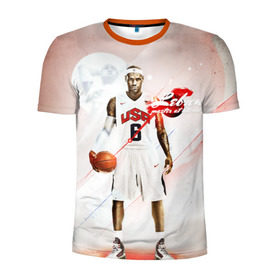 Мужская футболка 3D спортивная с принтом LeBron James в Кировске, 100% полиэстер с улучшенными характеристиками | приталенный силуэт, круглая горловина, широкие плечи, сужается к линии бедра | cleveland cavaliers | lebron james | nba. | баскетбол | баскетболист | джеймс леброн | кливленд кавальерс | нба